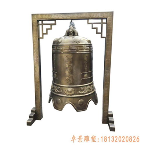 寺庙专用铜钟雕塑 漳州紫铜钟雕塑厂